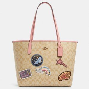 Coach NWT Disney X Coach Cinderella Canvas Tote and Wallet Set